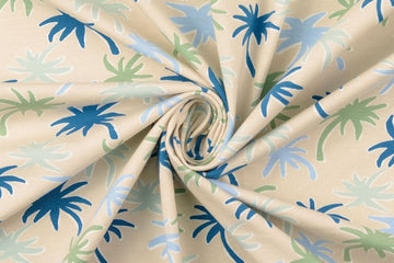 Jersey mit Palmen, natur, 0,5 m